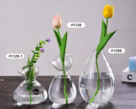 Jarrón de cristal para flores