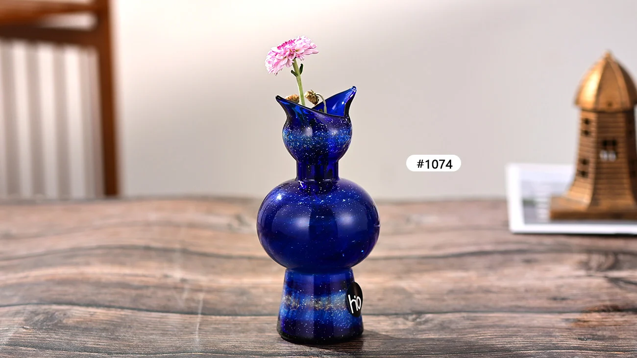 Cobalt Blue Flower Vase