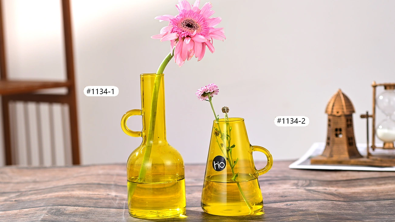 Brown Glass Vase Vintage