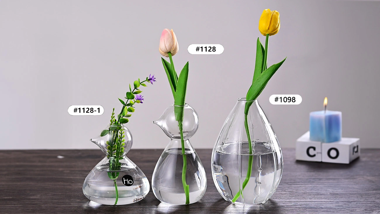 Jarrón de cristal para flores